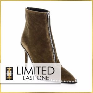 ALEXANDER WANG ARMY ERI STUDDED VELVET BOOT